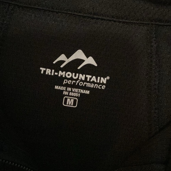 NWT Tri-Mountain Performance Shirt Men’s Sz M Black Activewear Moisture wicking - Picture 5 of 10